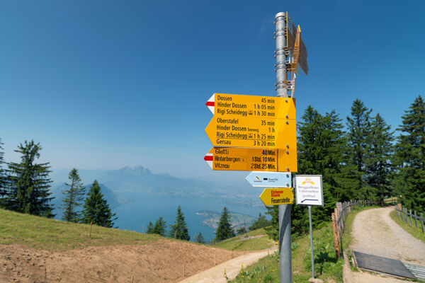 Rigi-Panoramaweg, Rigi First - Rigi Scheidegg